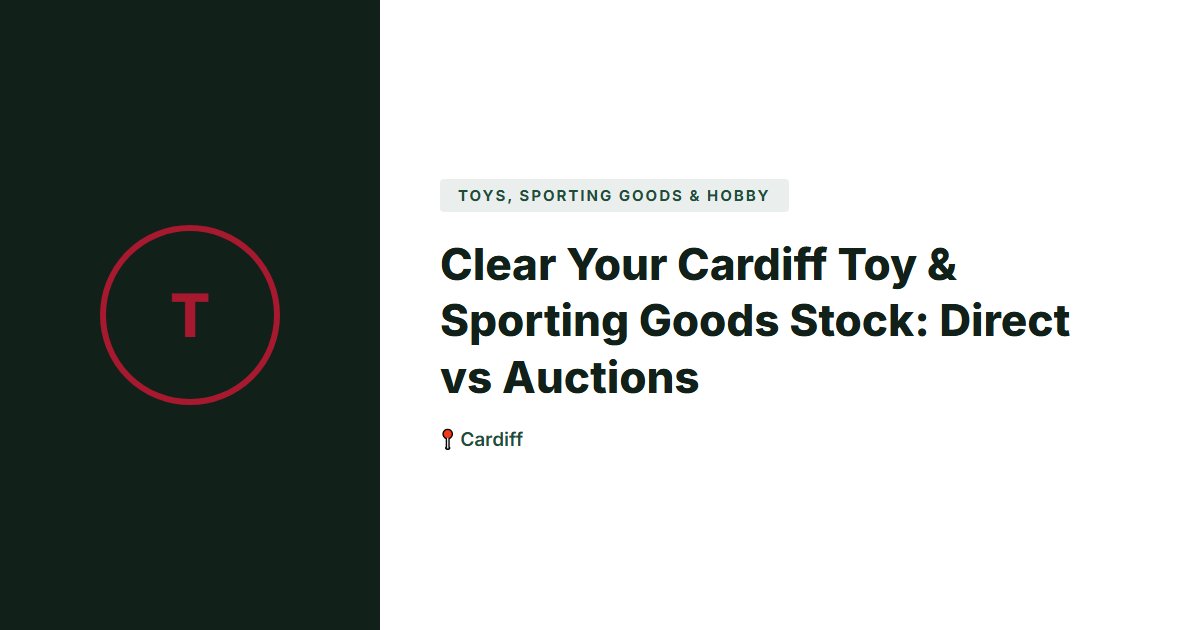 Toys, Sporting Goods & Hobby surplus stock — Cardiff
